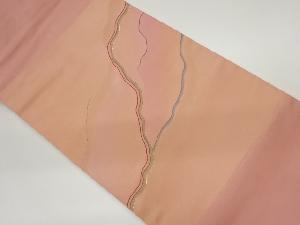 道長取模様刺繍名古屋帯